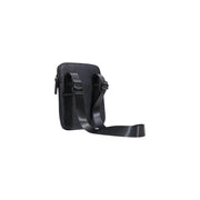 Texture noire Armani Exchange Sac bandoulière homme en polyester, fermeture éclair, bandoulière ajustable, dimensions 22 x 23 x 1 cm.