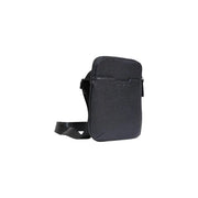 Armani Exchange Sac bandoulière homme en cuir texturé noir, design minimaliste et élégant, bandoulière ajustable, dimensions 22 x 23 x 1 cm