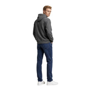 Armani Exchange Sweat à capuche en coton vert pour homme, gris foncé, coupe décontractée et confortable.