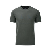 vert olive foncé Armani Exchange T-shirt homme en coton à col rond avec une finition légèrement texturée