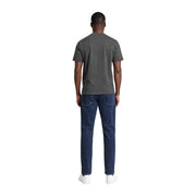 Armani Exchange T-shirt gris à manches courtes et col rond pour homme, confectionné en coton doux pour une tenue décontractée.