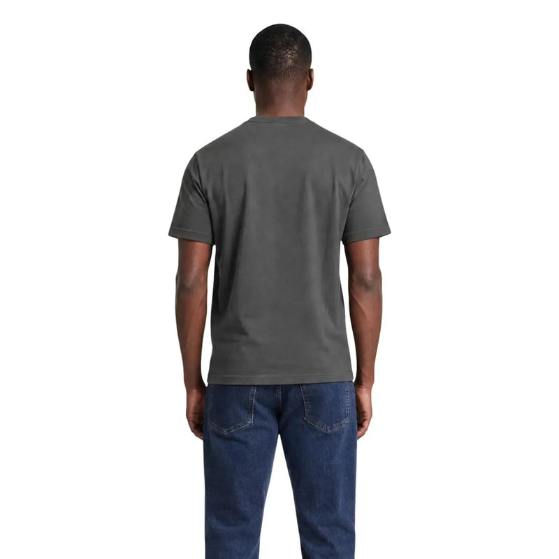 Armani Exchange T-shirt en coton gris pour homme, avec un motif à manches courtes et col rond gris foncé