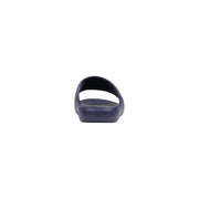 Armani Exchange Pantoufles en caoutchouc pour hommes, bleu marine, au design minimaliste et épuré, avec logo bleu imprimé XM002744