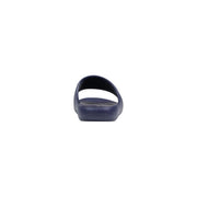 Armani Exchange men rubber slippers in navy blue with a smooth minimalist design and blue logo print XM002744