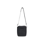 Armani Exchange Sac bandoulière homme en cuir noir texturé, au design minimaliste et élégant, avec bandoulière ajustable.