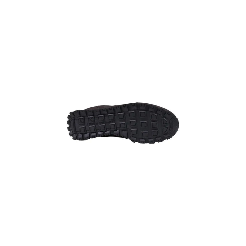 Semelle en caoutchouc noir avec motif quadrillé sur la semelle extérieure armani exchange Baskets homme marron en polyester, chaussures de sport