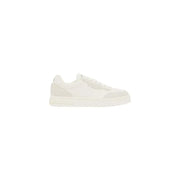 Armani Exchange Baskets basses blanches à lacets en polyuréthane pour hommestop avec un design minimaliste épuré et des panneaux contrastés subtils