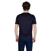 T-shirt bleu marine à manches courtes et col rond Armani Exchange hommes t-shirt confectionné en coton doux pour une tenue décontractée