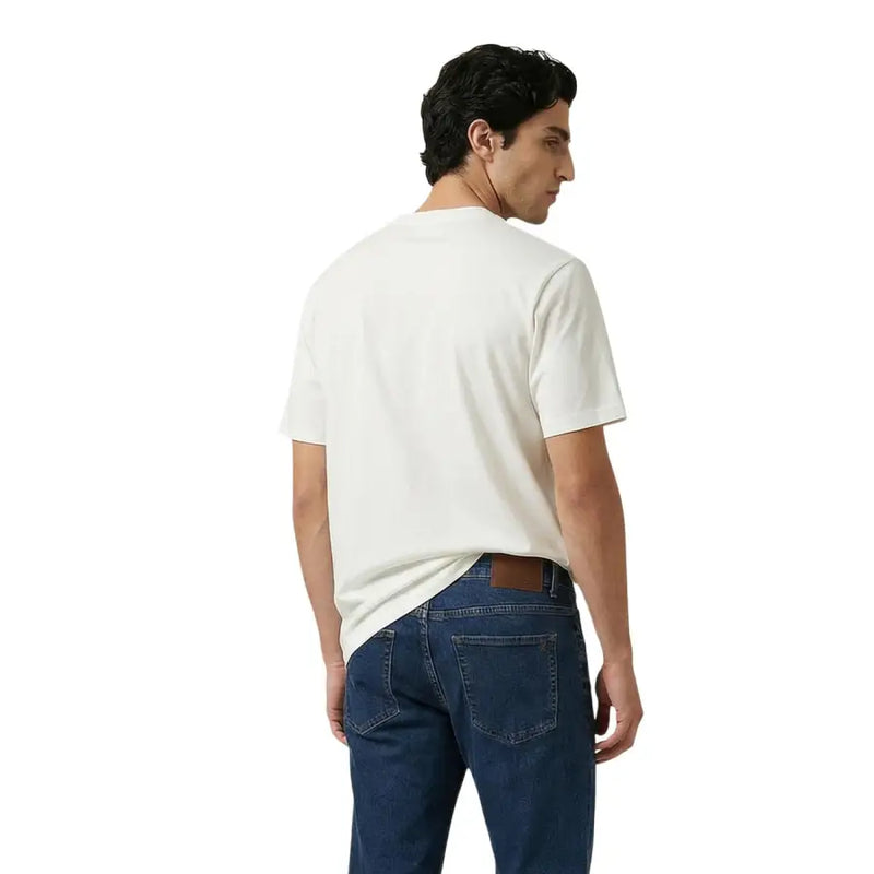Armani Exchange hommes t-shirt T-shirt classique à manches courtes et col rond en coton blanc frais