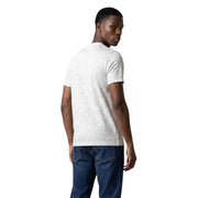 Armani Exchange t-shirt blanc à manches courtes pour homme t-shirt avec un motif de logo géométrique subtil et répétitif pour vêtements décontractés
