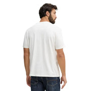Armani Exchange coton blanc pour hommes t-shirt avec un col rond simple et des manches courtes pour une tenue décontractée