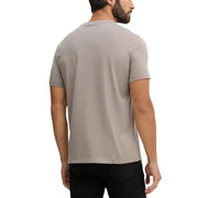 Armani Exchange hommes t-shirt en gris clair avec un élégant col rond à manches courtes