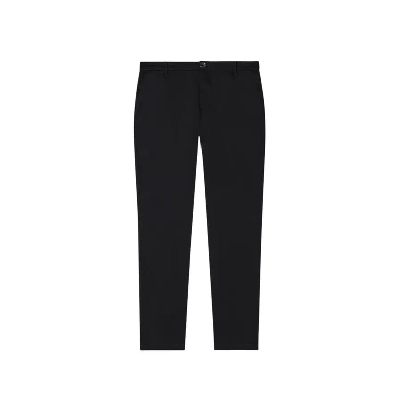 Noir Armani Exchange Pantalon pour homme à la coupe ajustée, à la jambe droite élégante et aux détails de couture discrets.