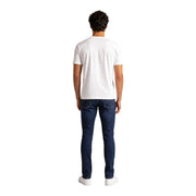 Armani Exchange T-shirt blanc en coton pour homme, col rond et manches courtes, au design simple