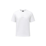 Armani Exchange T-shirt blanc en coton pour homme, manches courtes, avec logo discret sur la poitrine