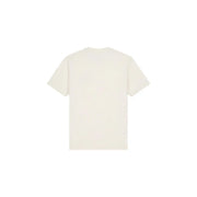 Armani Exchange T-shirt blanc en coton pour homme, manches courtes couleur crème et col rond simple.