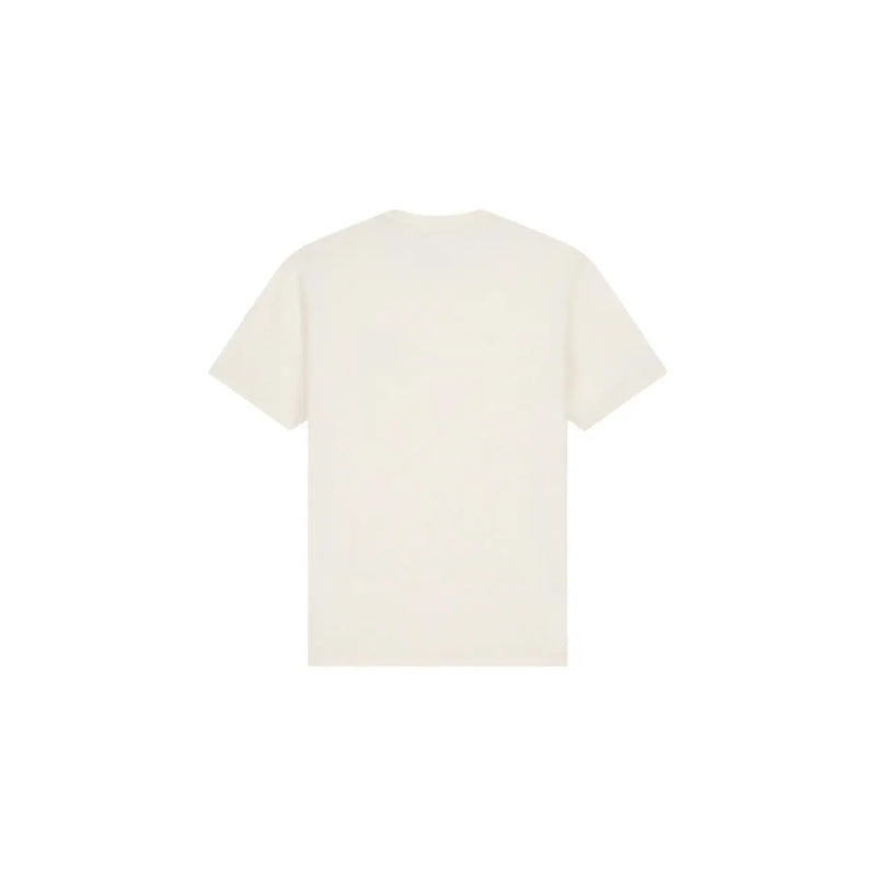 Armani Exchange T-shirt blanc en coton pour homme, manches courtes couleur crème et col rond simple.