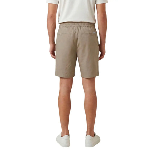 Armani Exchange Short pour homme kaki, taille élastique et design minimaliste, vue de face