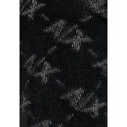 Armani Exchange Pull pour homme en maille noire à motif abstrait blanc (détail)