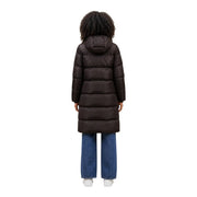 Armani Exchange Doudoune matelassée marron foncé pour femme, avec capuche, pour une protection optimale contre le froid.