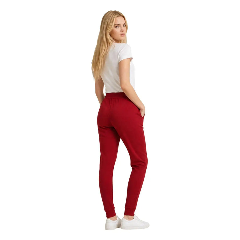 Armani Exchange Pantalon de jogging rouge pour femme en viscose mélangée, taille KH, avec taille élastiquée et jambes fuselées