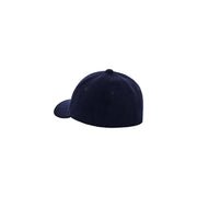 Armani Exchange Casquette en laine bleu marine pour homme, à empiècements structurés et visière incurvée, vue de face