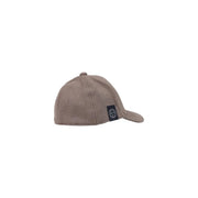 Armani Exchange Bonnet en laine beige pour homme avec petit logo noir sur le côté, vue de profil