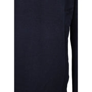 Armani Exchange Polo en laine bleu marine pour homme, en maille côtelée, col et poignets côtelés, vue de face