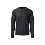 Armani Exchange Pull en laine noir pour homme, col rond et manches longues, vue de face