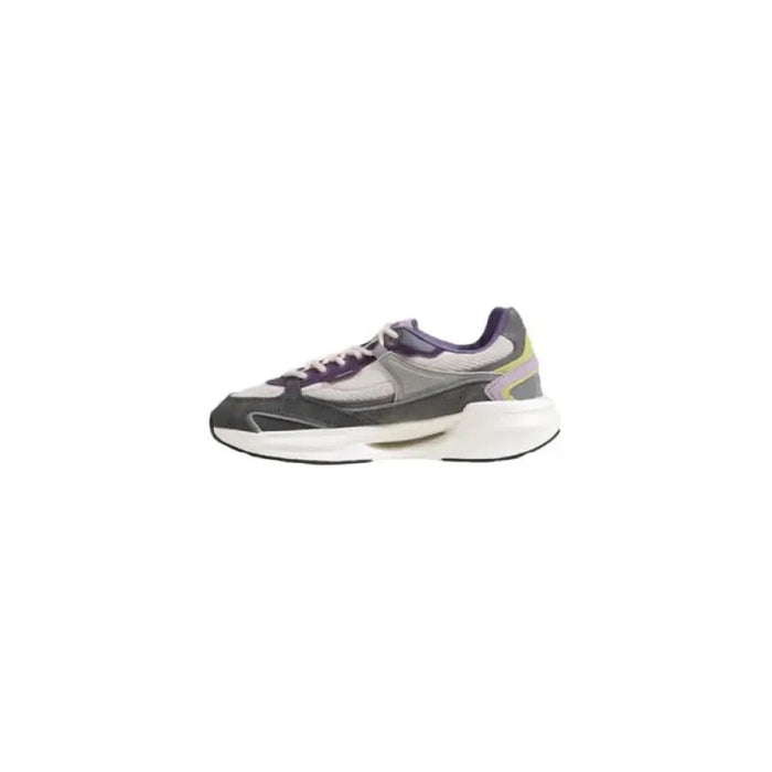 Athletic sneaker with gray and purple accents from Date Women Sneakers collection