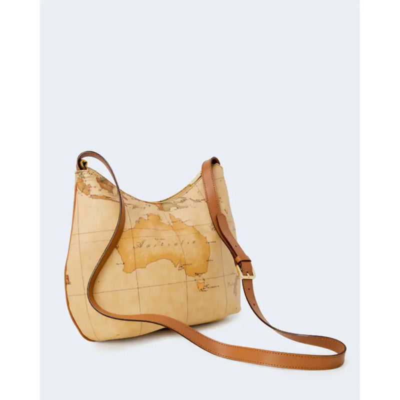 Australia map printed shoulder bag displayed with a detailed map design on the surface