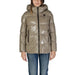 Beige hooded puffer jacket from Blauer Women’s Black Turtleneck Hooded Jacket collection