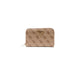 Beige patterned Guess wallet with zip-around closure and elegant design