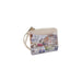 Beige City Scene Coin Purse featuring a chic urban landscape design