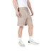 Beige drawstring shorts from Replay for men featuring laces and pockets