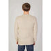 Beige sweater on a model viewed from behind, Only & Sons Men Knitwear collection