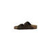 Brown suede two-strap sandal in Birkenstock Brown Leather Men Slippers Spring Summer collection