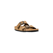 Birkenstock Arizona beige suede sandals with adjustable straps