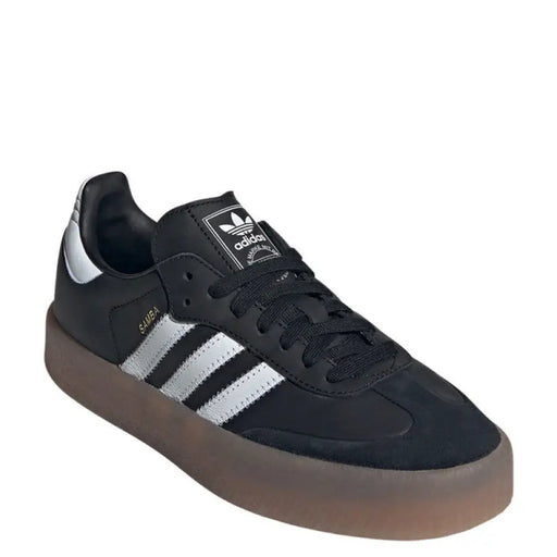 Black Adidas Samba Platform Sneaker displayed in the Adidas Samba Platform Sneaker In Black product image