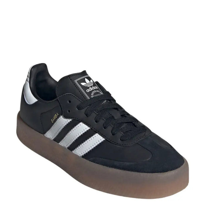Black Adidas Samba Platform Sneaker displayed in the Adidas Samba Platform Sneaker In Black product image