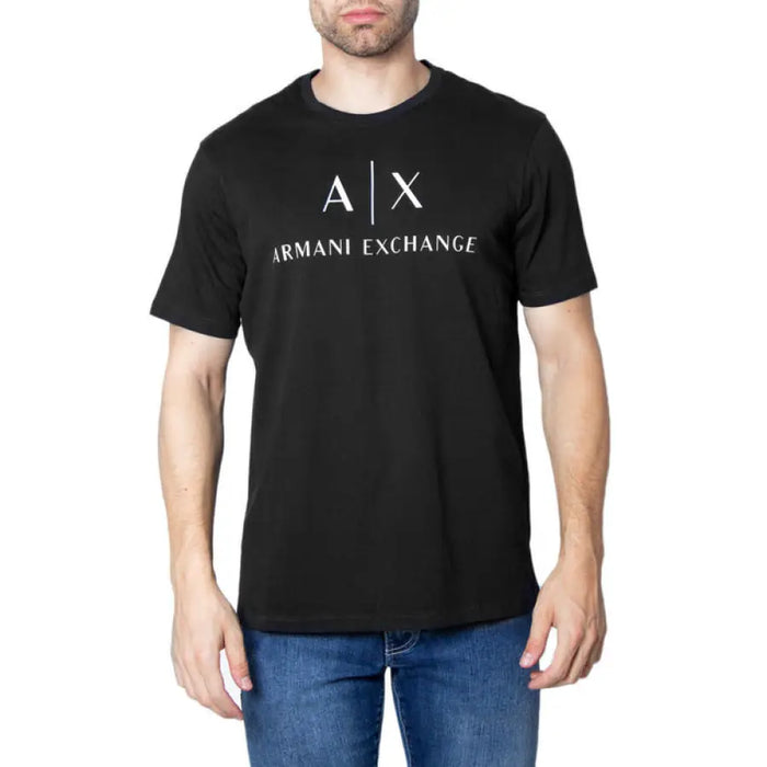 Black Armani Exchange T shirt displayed in a product named Red Armani Exchange T Shirt