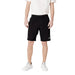 Ea7 Mens Black Cotton Shorts with Front Pockets in stylish black athletic design