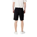 EA7 Men’s Black Cotton Shorts with Front Pockets in a stylish athletic design