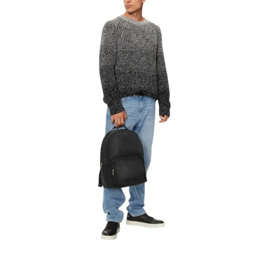 Black Nylon Backpack for versatile daily use and durable storage solution