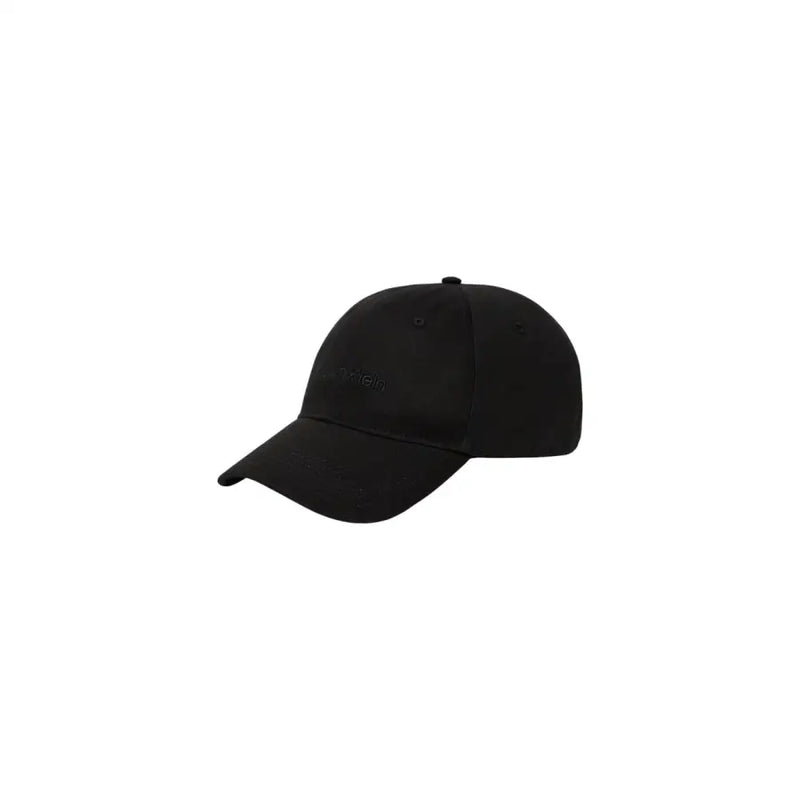 Black Calvin Klein baseball cap displayed on a clean background for product image