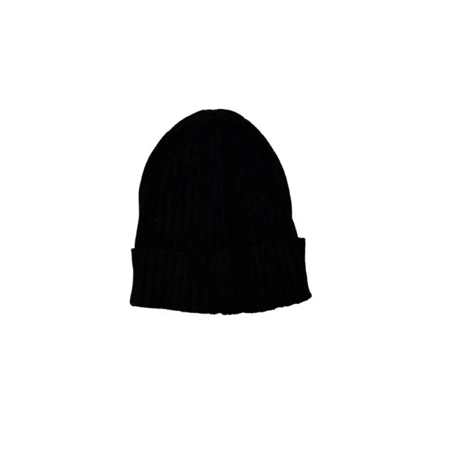 
                      
                        U.S. Polo Assn. black beanie hat for men, fall winter product on white background.
                      
                    