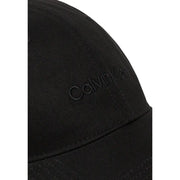 Black Calvin Klein baseball cap displayed in a product image