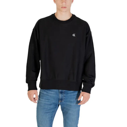 Noir Calvin Klein Sweat-shirt présenté sur la page produit Sweat-shirt beige à col rond