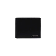 Black Calvin Klein leather wallet displayed in the Calvin Klein Black Leather Wallet product image