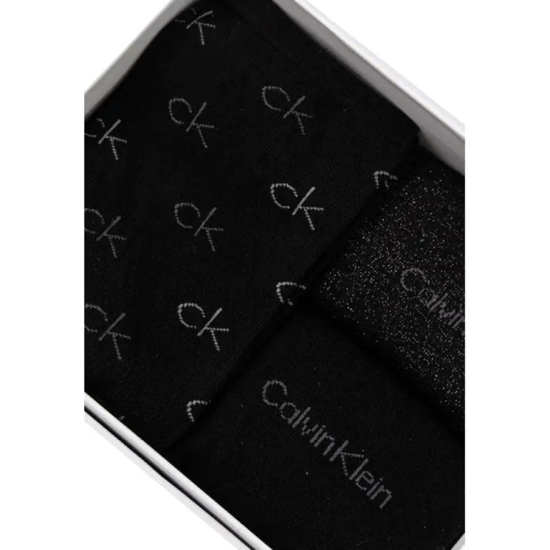 Calvin Klein Set of Three Black Socks featuring stylish and comfortable design